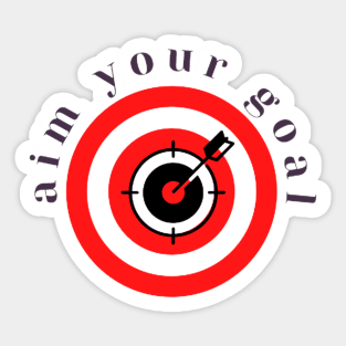 Aim Your Goal Sticker